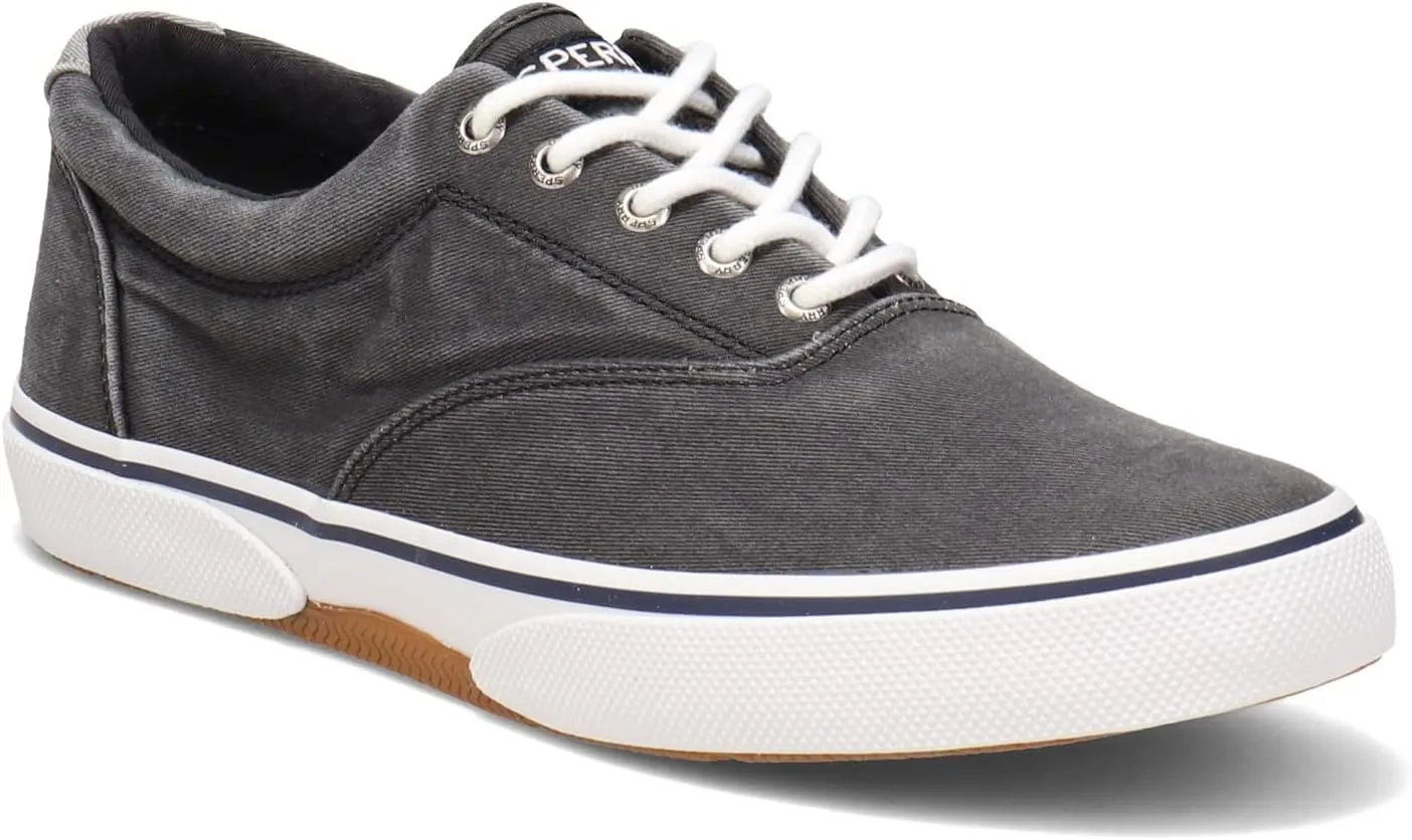 Sperry Men's, Halyard CVO Sneaker Black Twill 7 M