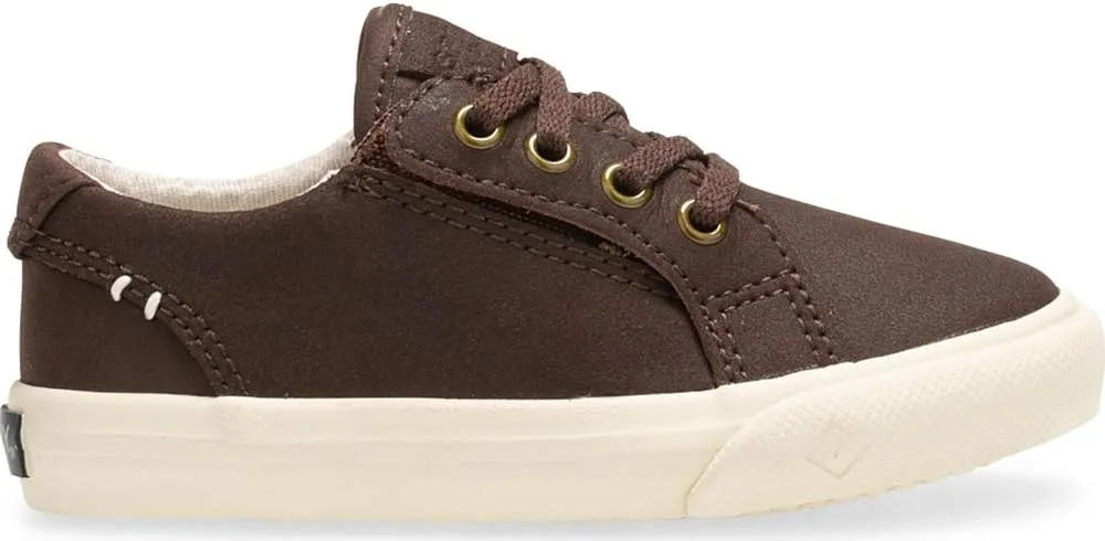 Sperry Striper 2 Lace to Toe Jr Sneaker, Brown, 9 W Unisex Little Kid