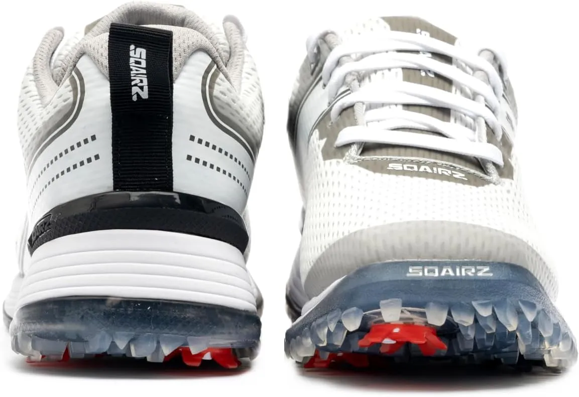 SQAIRZ Freedom Mesh Women's Athletic Golf Shoes, Golf Shoes, Designed for Balance & Performance, Replaceable Spikes, Breathable with Spikes
