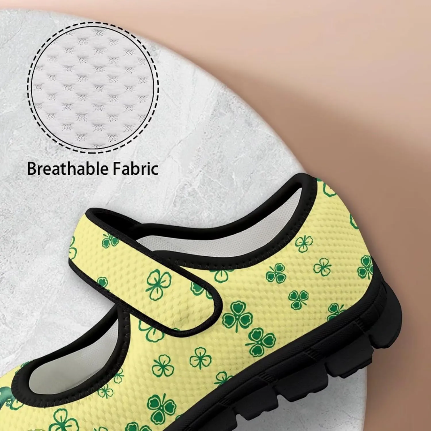 St Patricks Day Mary Jane Shoes for Womens Casual Breathable Casual Flats Non Slip Fashion Walking Sneakers
