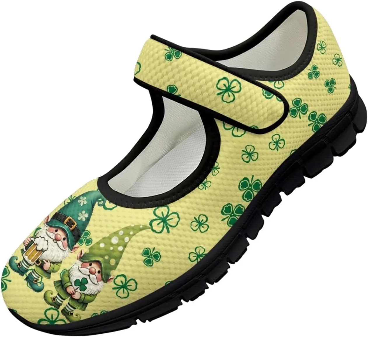 St Patricks Day Mary Jane Shoes for Womens Casual Breathable Casual Flats Non Slip Fashion Walking Sneakers