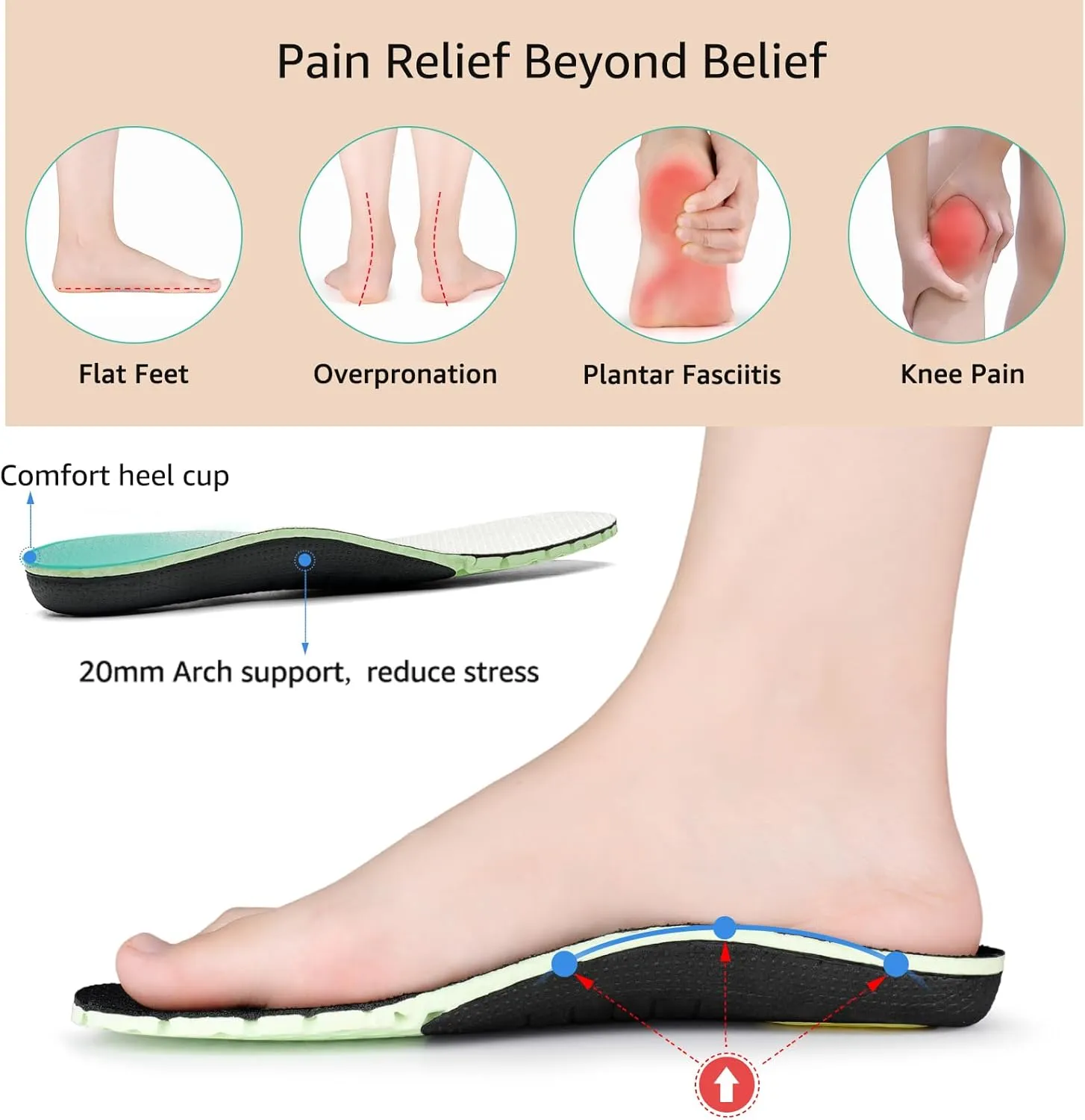STQ Slip On Women Boat Shoes丨Orthopedic Plantar Fasciitis Relief Ultralight Arch Support Sneakers