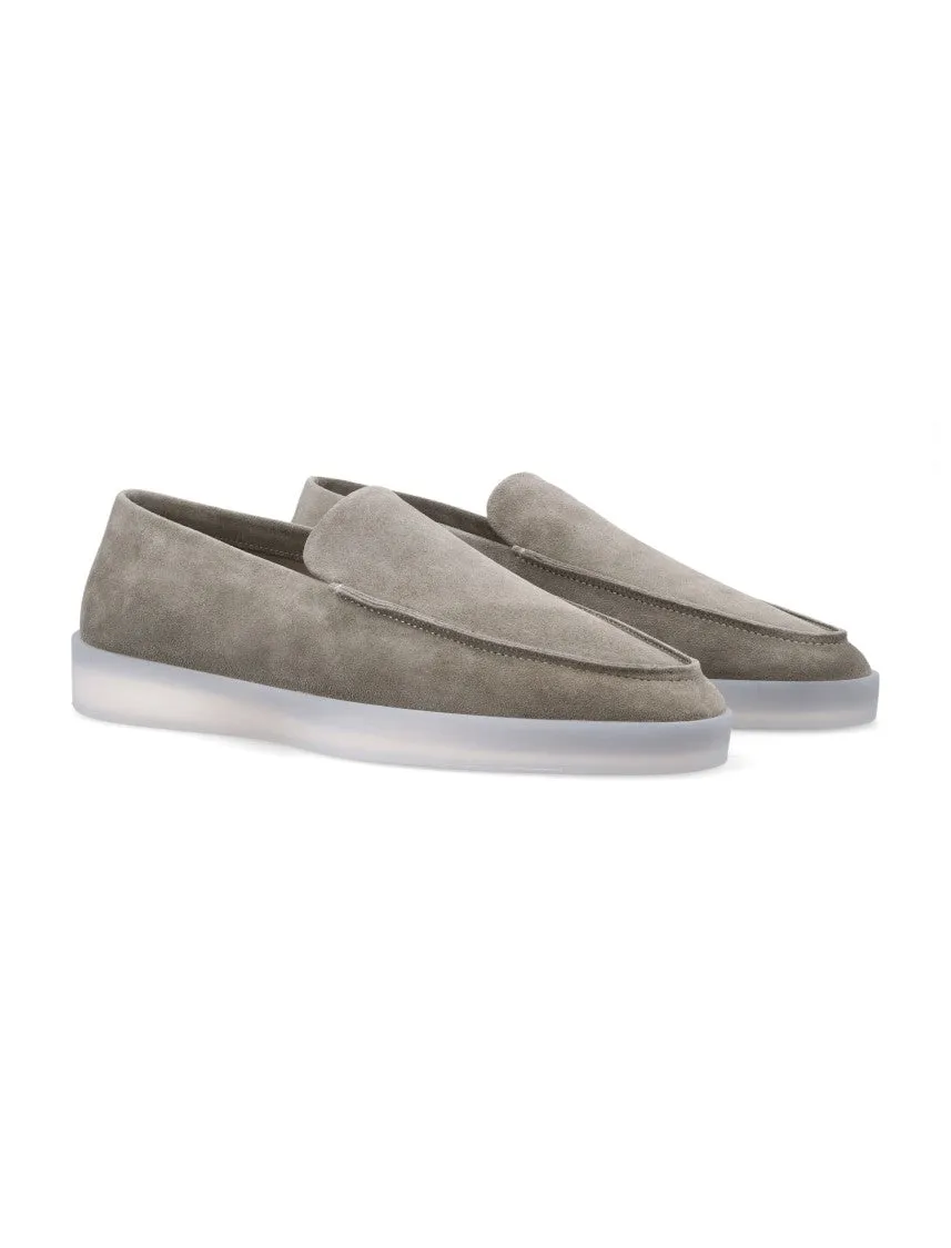 Suede Slip-On Loafer With Iconic Branding