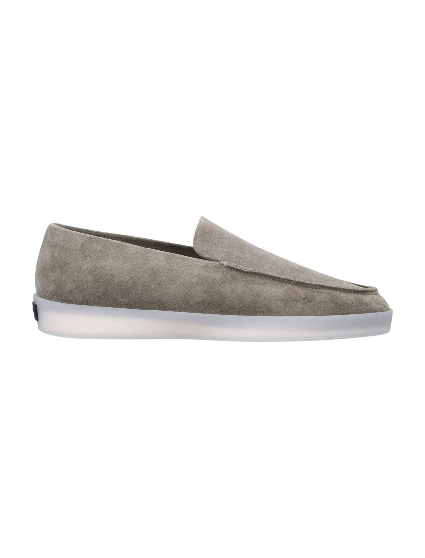 Suede Slip-On Loafer With Iconic Branding