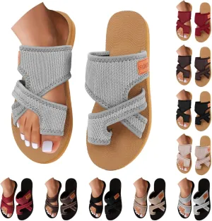 Summer Sandals for Women 2025 Extra Wide Beach Breathable Comfortable Mesh Hollow Slipper Slide Orthopedic Shoes