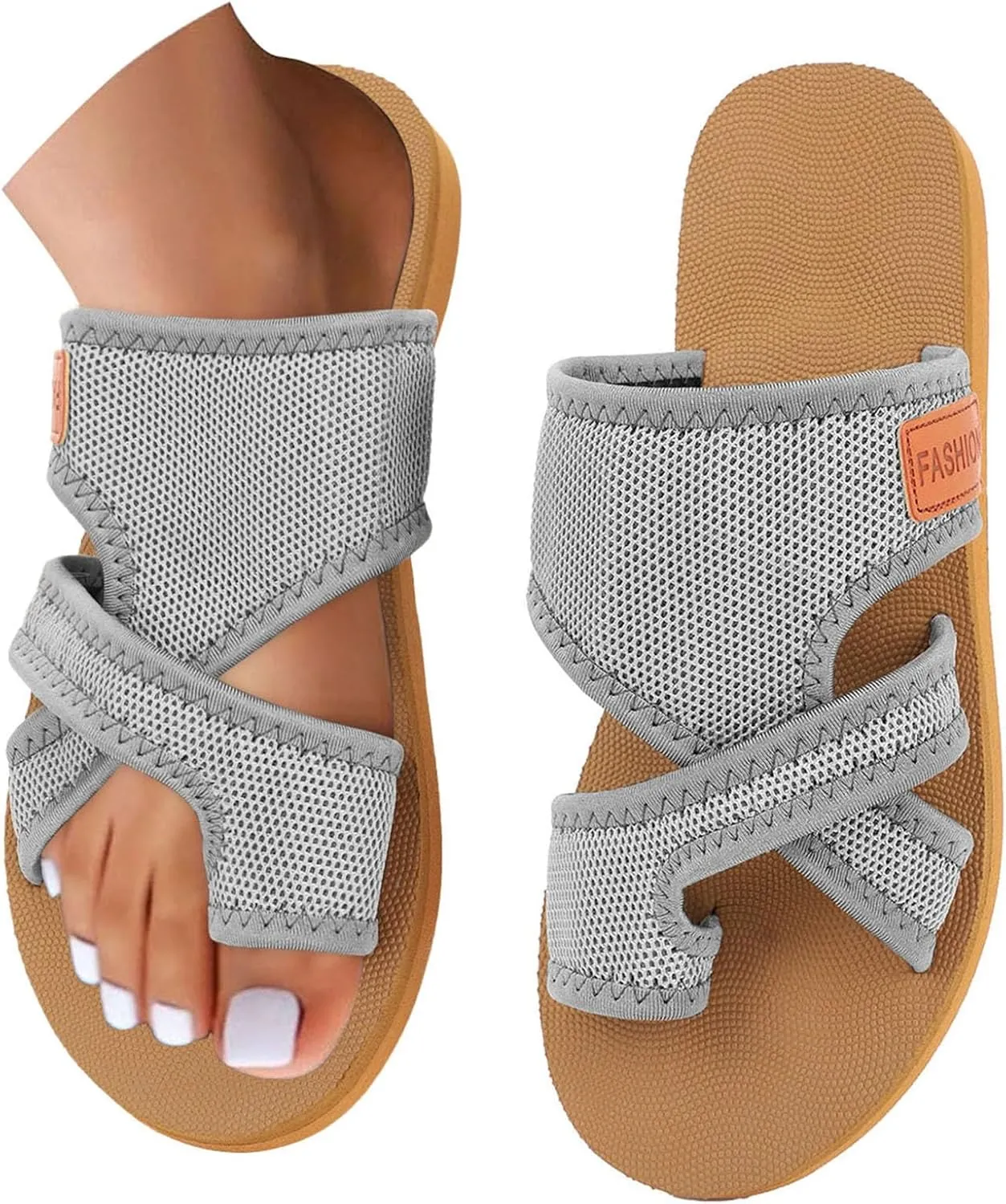 Summer Sandals for Women 2025 Extra Wide Beach Breathable Comfortable Mesh Hollow Slipper Slide Orthopedic Shoes