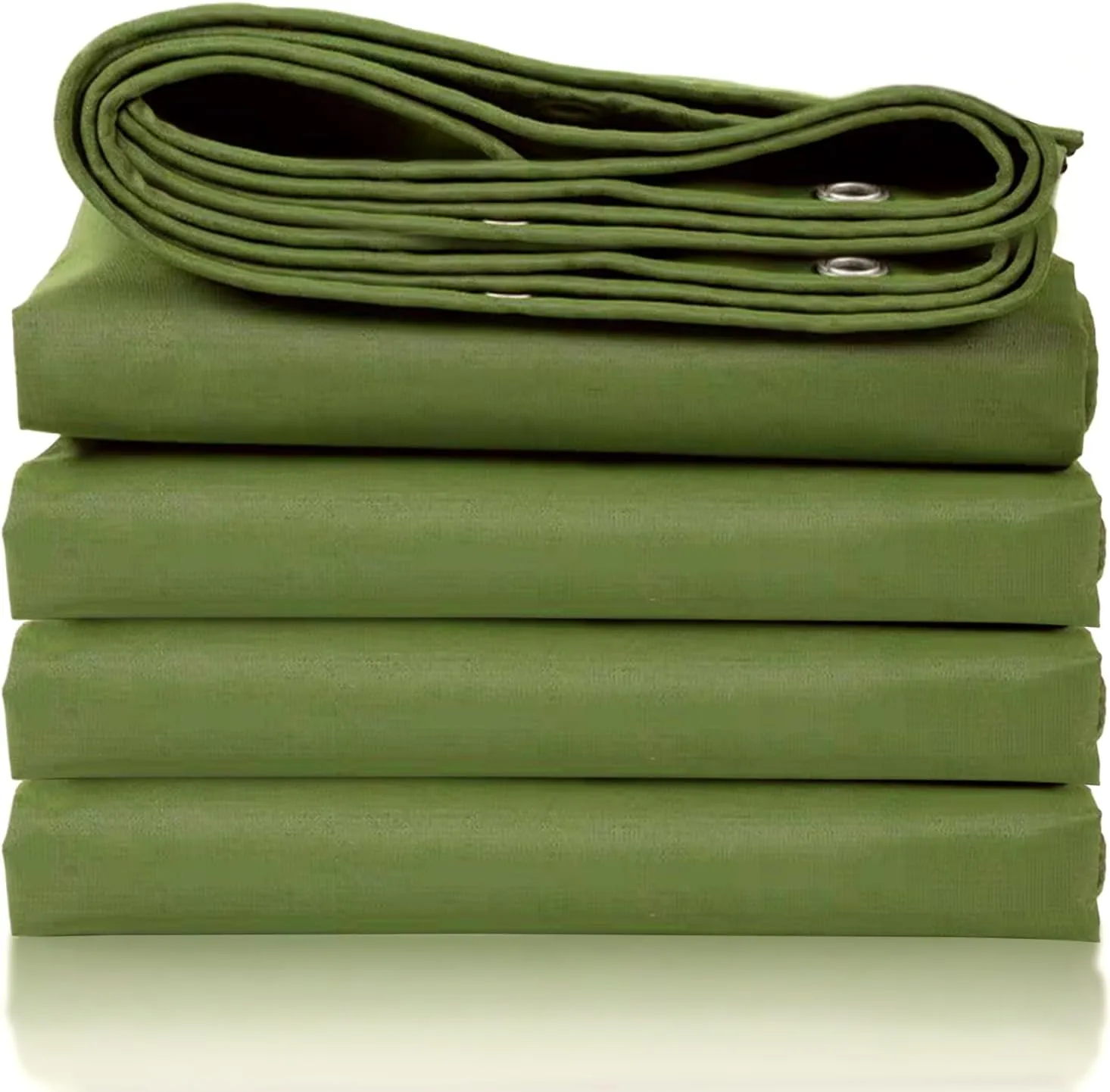 Tarp Canvas,Heavy Duty Waterproof Tarp,UV & Water Resistant Outdoor Canvas Cover for Truck, Boat, Camping, Firewood, Multi-Purpose Tarpaulin, Weatherproof Tarp for Car (13.1 x 16.4 Feet)