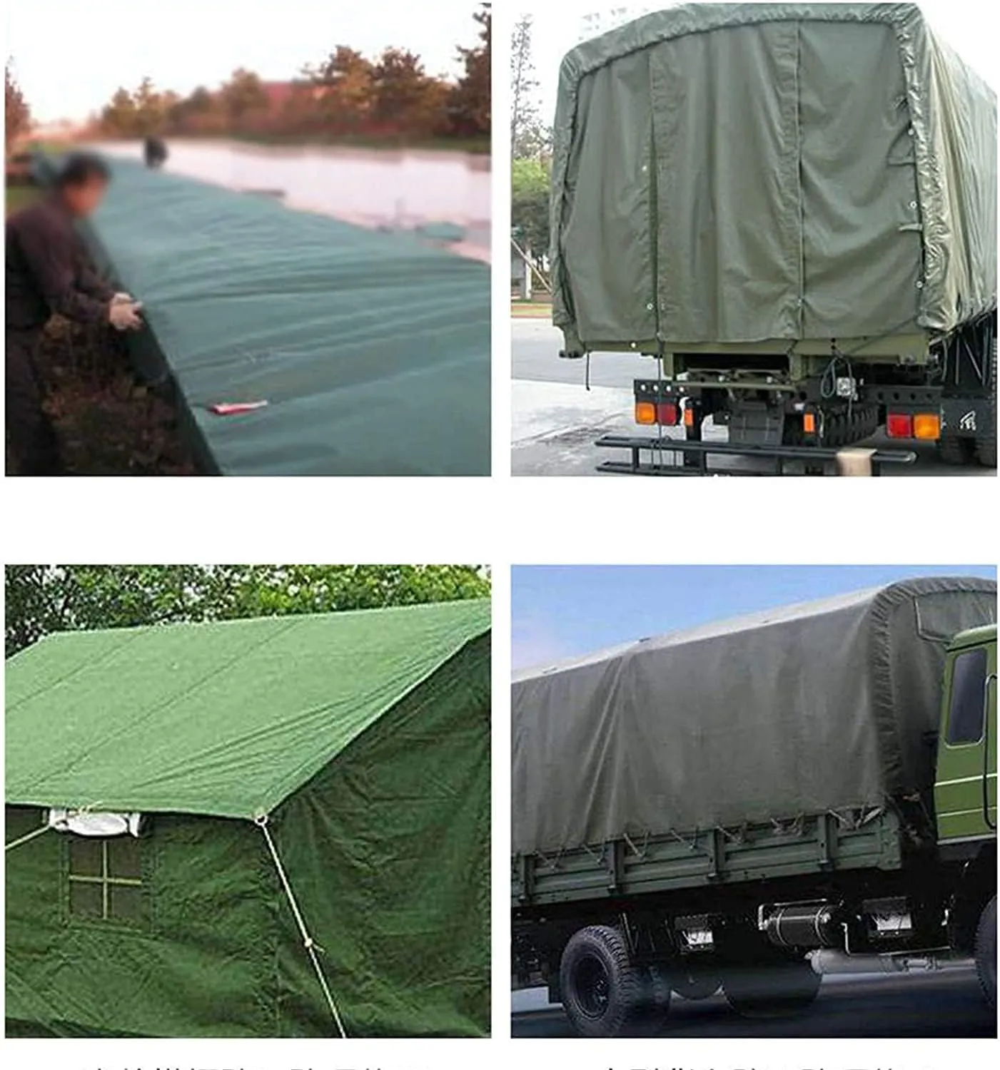 Tarps Canvas Heavy-Duty Waterproof ，Canvas Tarps Outdoors Thick-Tarp Cover，UV-Resistant Canvas Tarpaulin for Truck Pool Boat Tent Camping Firewood,10x15m