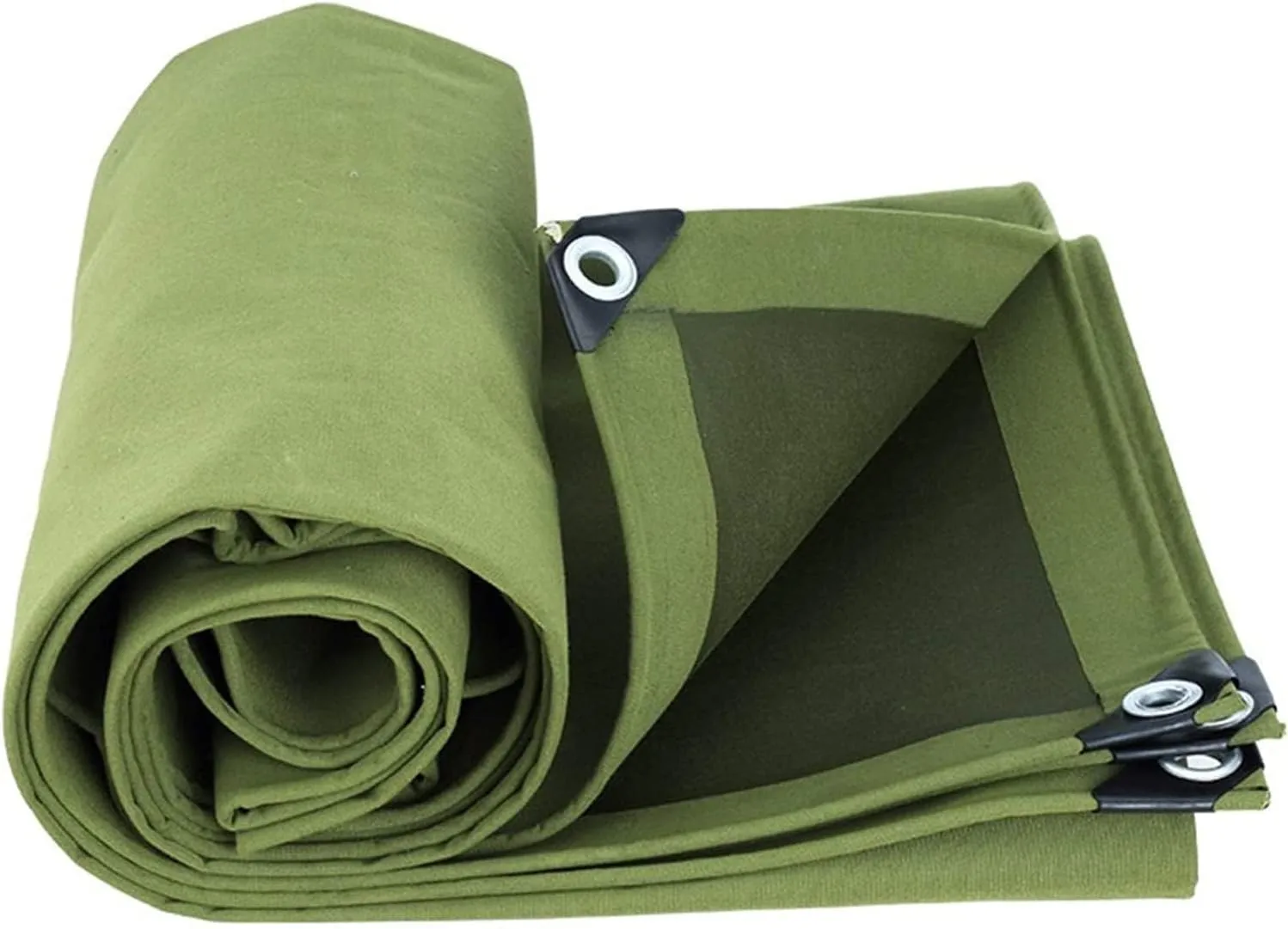Tarps Canvas Heavy-Duty Waterproof ，Canvas Tarps Outdoors Thick-Tarp Cover，UV-Resistant Canvas Tarpaulin for Truck Pool Boat Tent Camping Firewood,10x15m