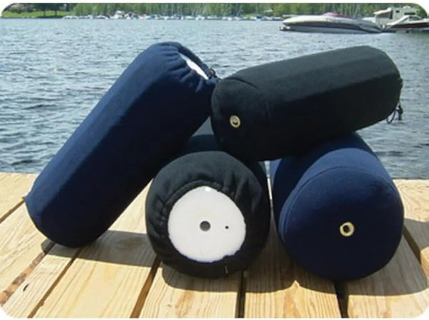 Taylor Made Products Fleece Boat Fender Cover for Center Rope Tube Style Fenders (10" x 26")
