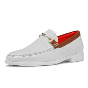 Tayno The Caprio Coplex Leather Loafer White