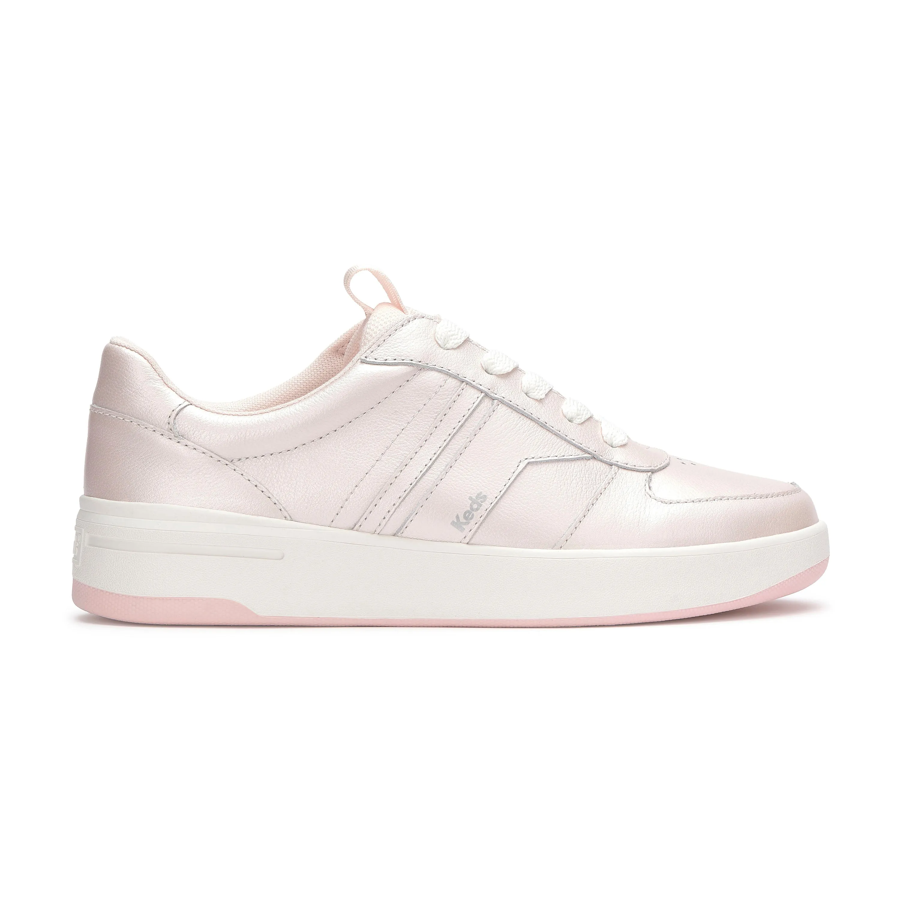 The Court II Leather Pearlised Pink