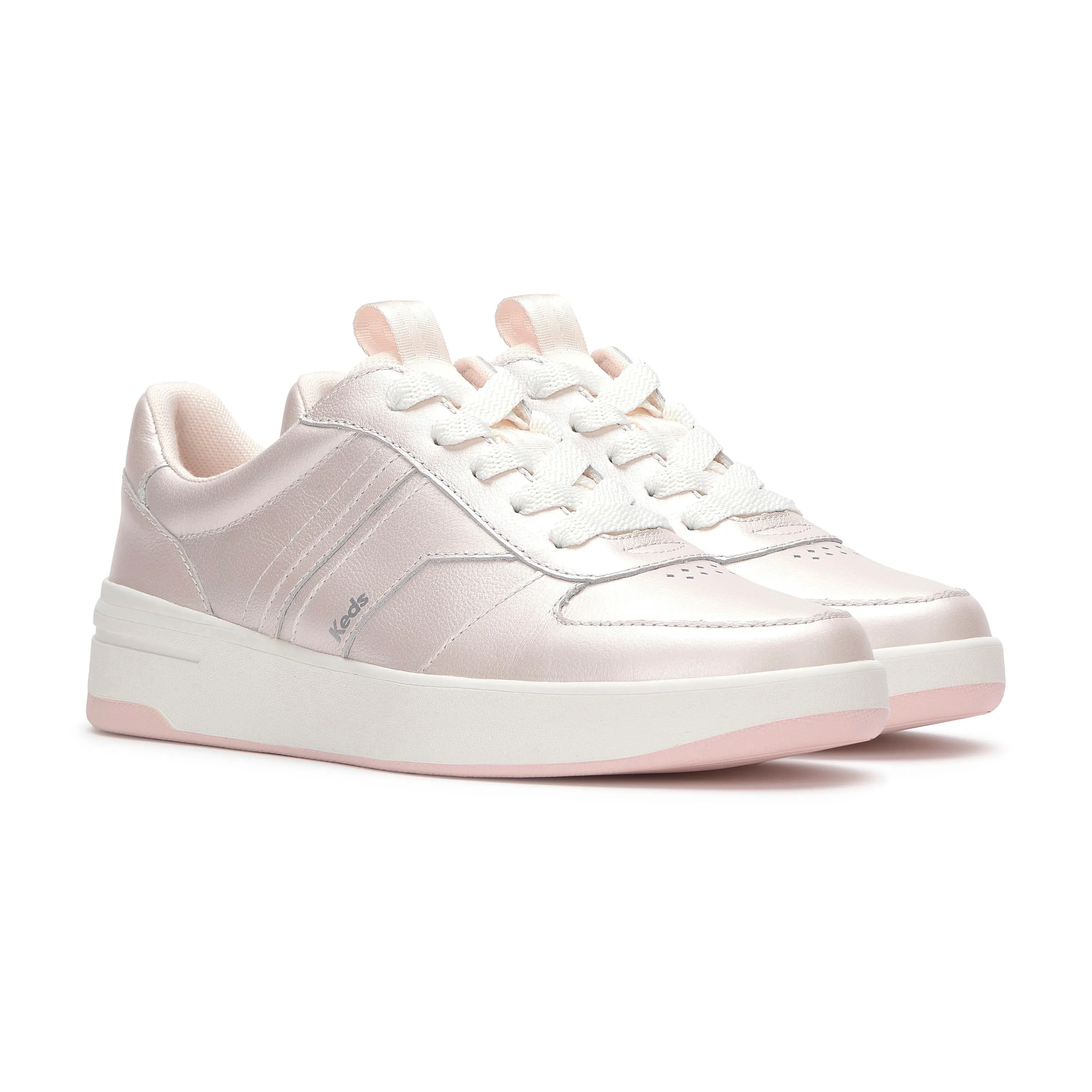 The Court II Leather Pearlised Pink