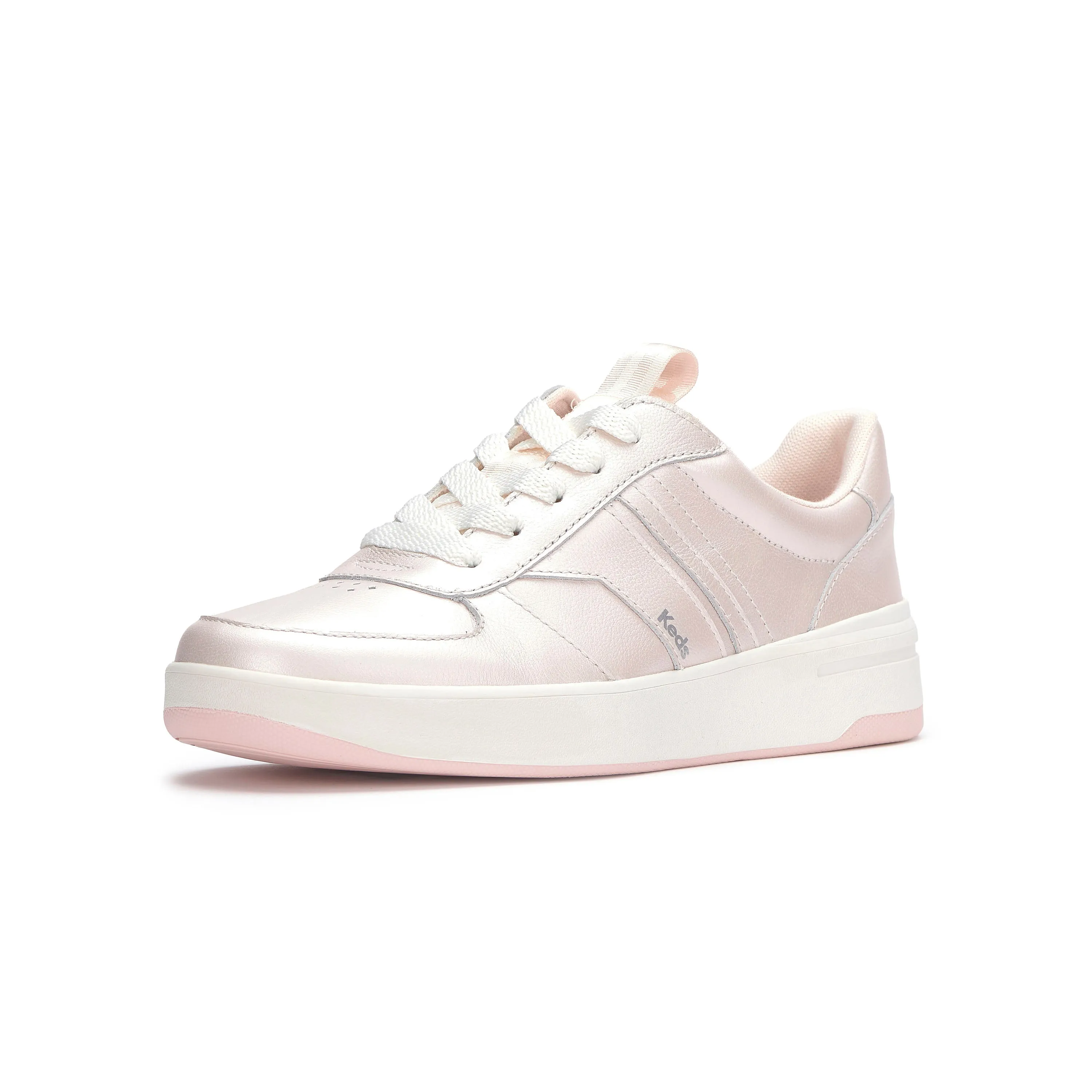 The Court II Leather Pearlised Pink