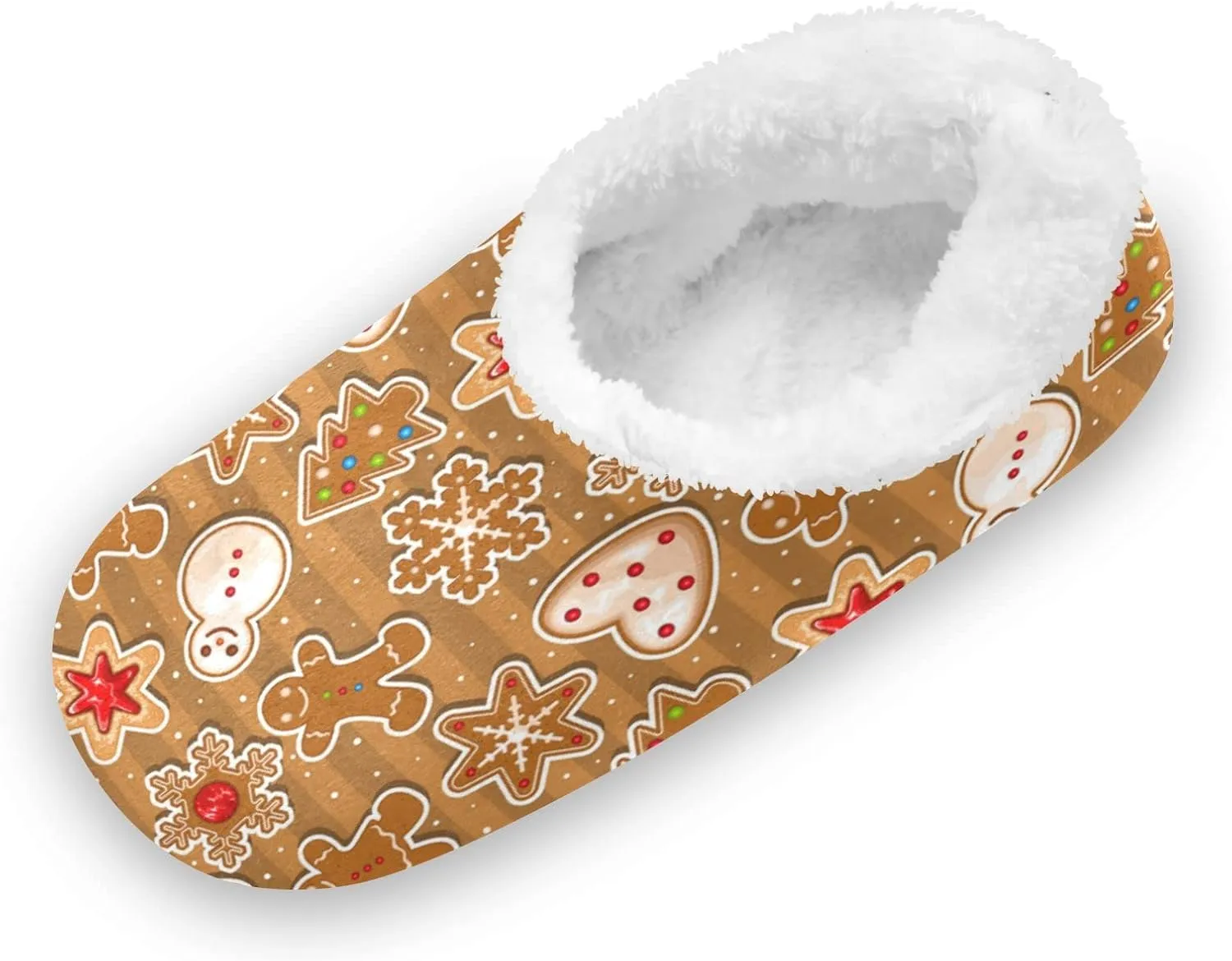 The Most Wonderful Time Kids House Slippers Red Green Buffalo Plaid Boys Closed Back Fuzzy Feet Slippers Girls Coral Fleece Slipper Socks No Skid Warm Cozy Home Slippers For Indoor Outdoor Winter