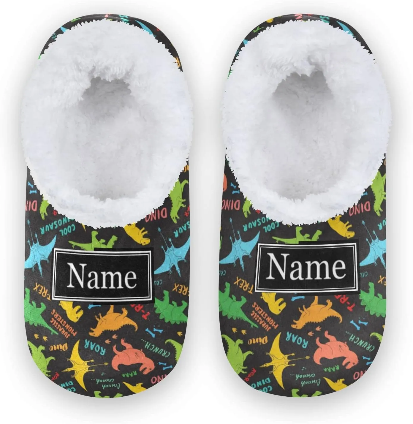 The Most Wonderful Time Kids House Slippers Red Green Buffalo Plaid Boys Closed Back Fuzzy Feet Slippers Girls Coral Fleece Slipper Socks No Skid Warm Cozy Home Slippers For Indoor Outdoor Winter
