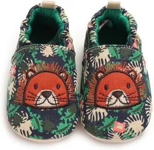 Timatego Toddler Baby Boys Girls Shoes Non Skid Slipper Sneaker Moccasins Infant First Walker House Walking Crib Shoes(6-24 Months)