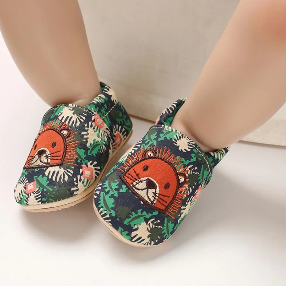 Timatego Toddler Baby Boys Girls Shoes Non Skid Slipper Sneaker Moccasins Infant First Walker House Walking Crib Shoes(6-24 Months)