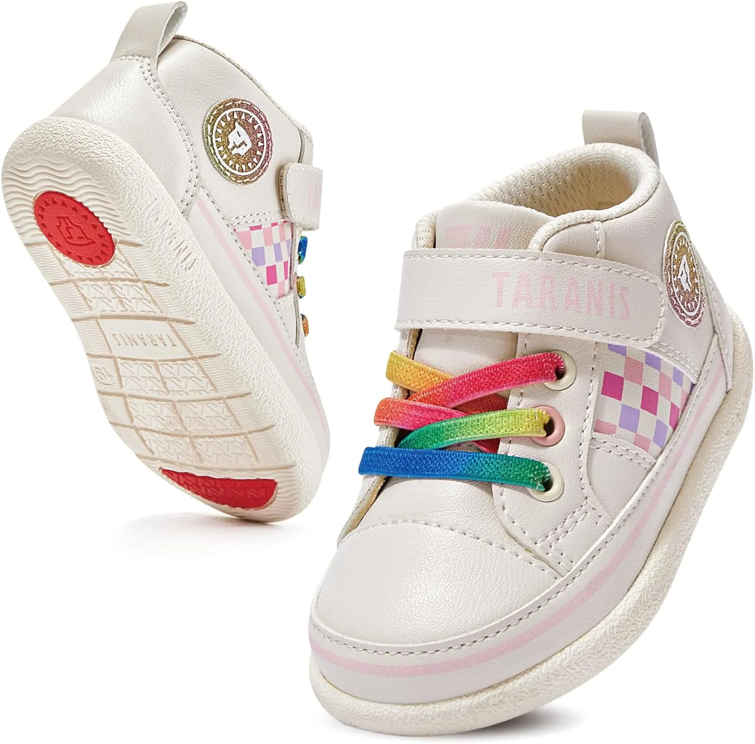 Toddler Shoes Soft Rubber Sole First Walking Shoes Baby Breathable Sneakers