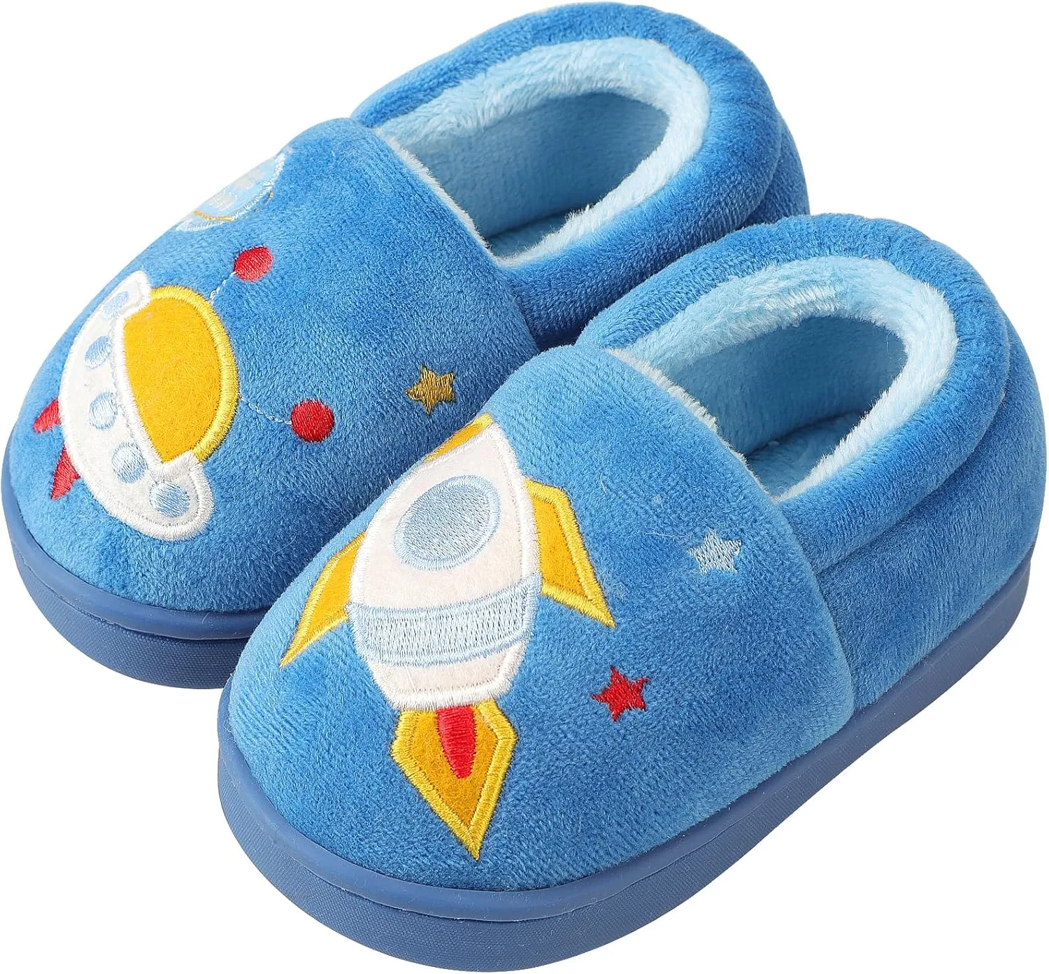 Toddler Slippers Boys Girls Little Kids House Slipper Cute Warm Soft Indoor Bedroom Shoes with Non-slip Sole