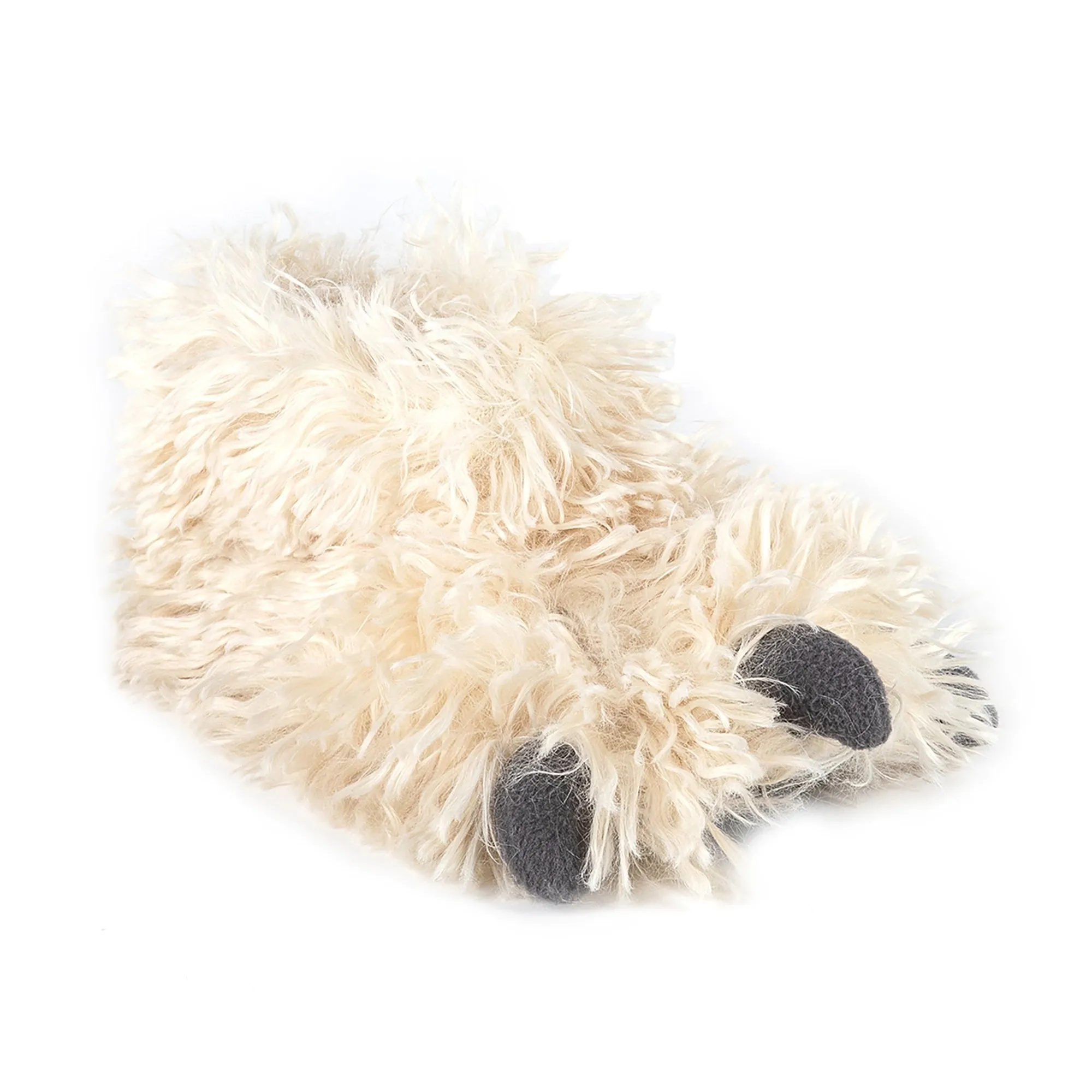 Totes Isotoner NOVELTY YETI FOOT Boys Slippers Cream