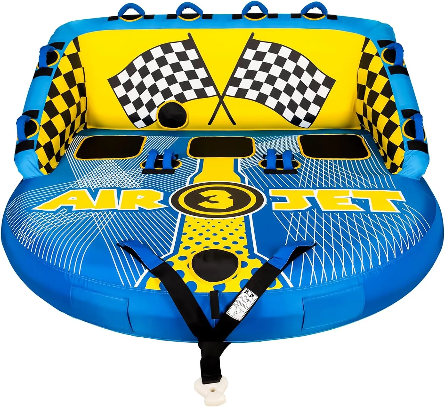Towable Tubes for Boating Person,Pull Tube, Super Sofa Tubes for Boats,Inflatable Boat Tube,Front&Back Tow Points w/Heavy-Duty Thick Nylon Cover for Water Sports