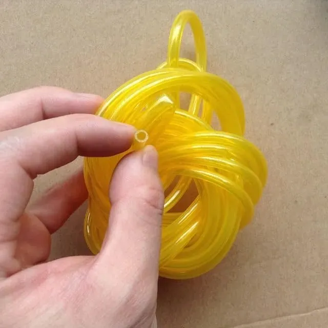 Toy accessories 3Meters 3mm x 5mm Fuel Line Oil Tube Gasoline Pipe Extra Soft Petrol Hose Gas Tubing DIY Spare Parts for RC Car Boat Engine(3meters yellow)