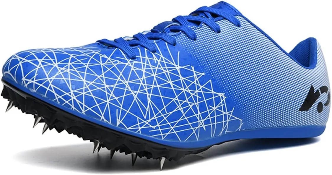 Track Spike Shoe for Men Professional Field and Track Shoes Breathable Running High Jump Racing Shoes