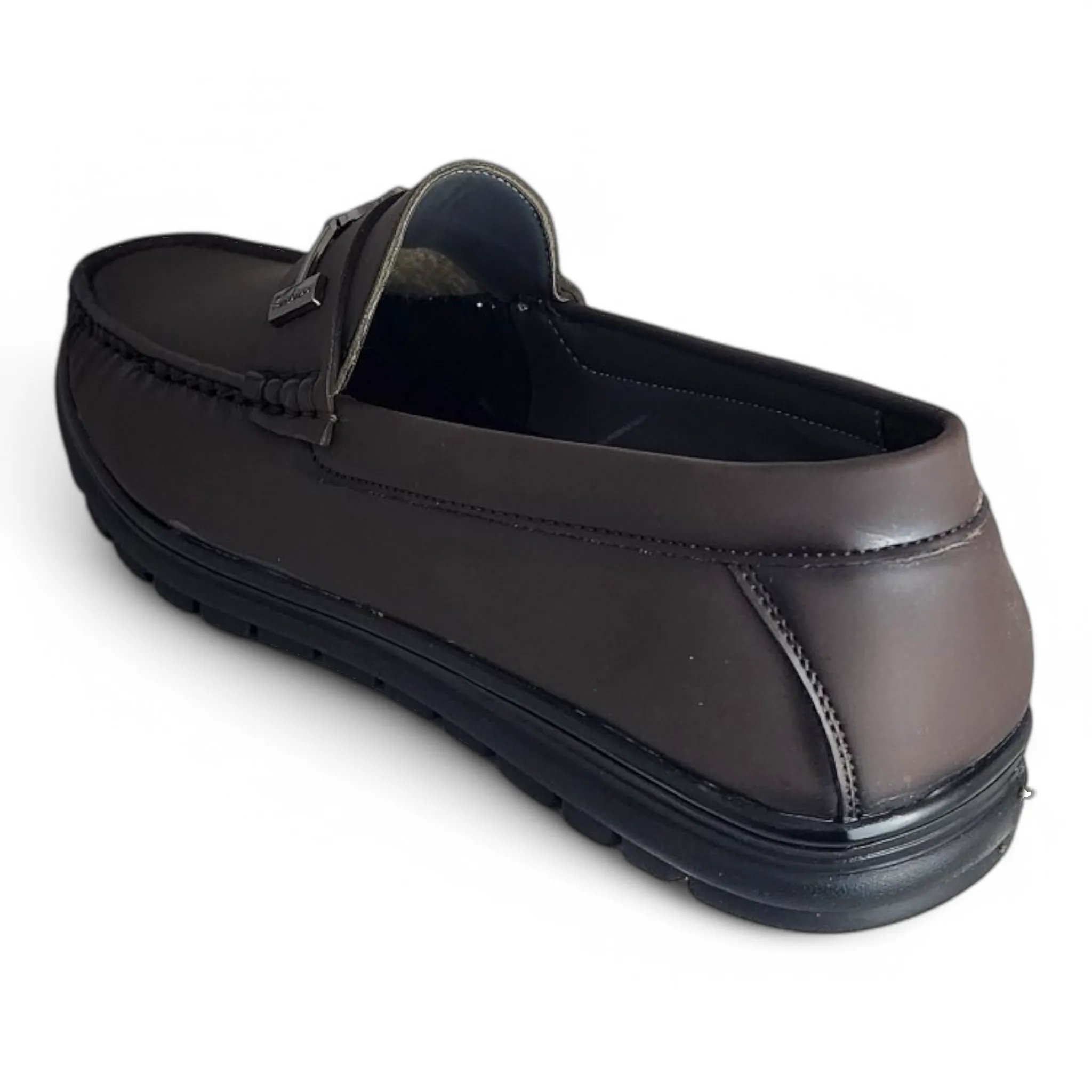 TRY IT 1104 BROWN Men's Loafers Shoes