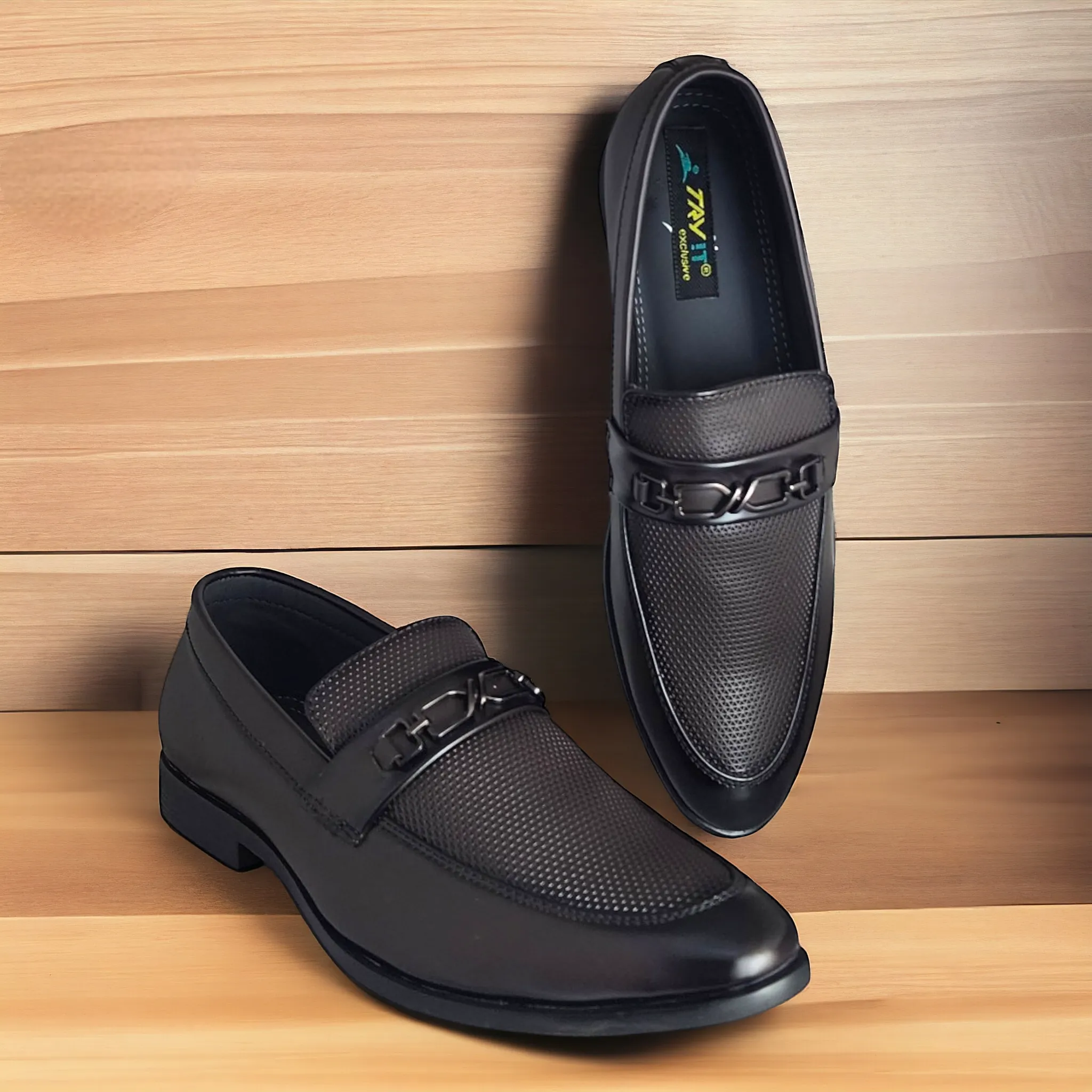 TRY IT 3649 BROWN Men's Loafers Shoes
