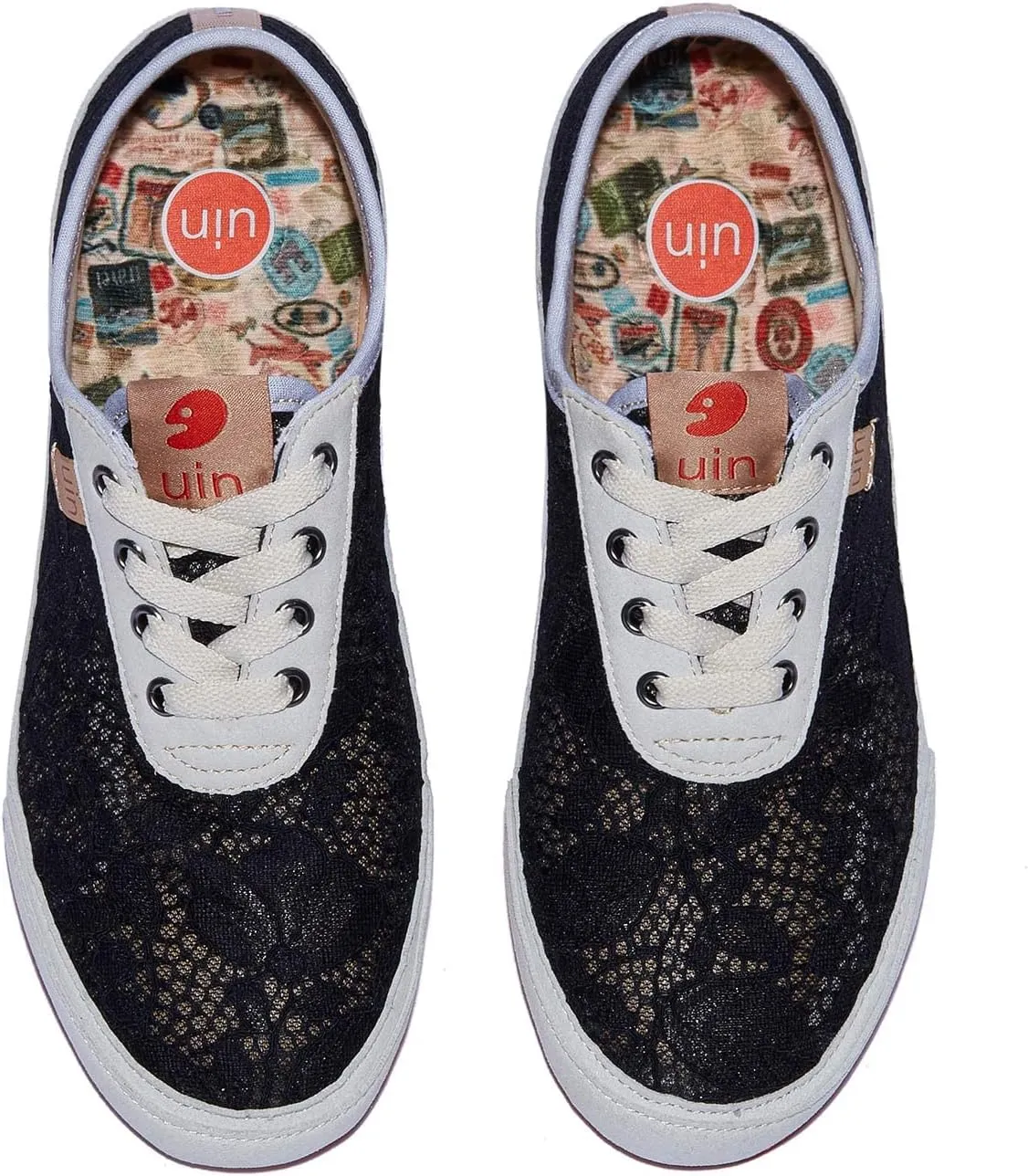 UIN Women's Art Painted Walking Casual Travel Shoes Lightweight Comfort Fashion Sneaker Formentera Series
