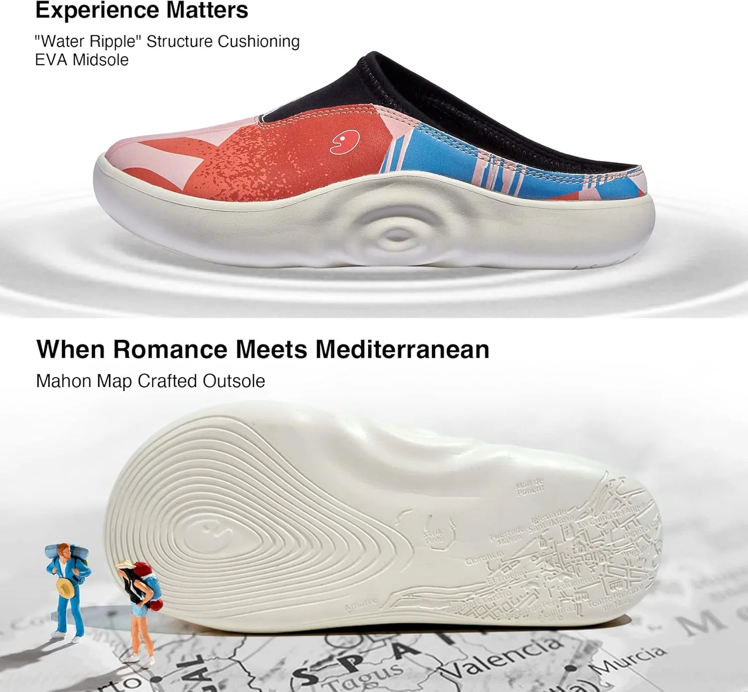 UIN Women's Slip On Walking Shoes Art Travel Lightweight Comfort Fashion Sneaker Mahon Series
