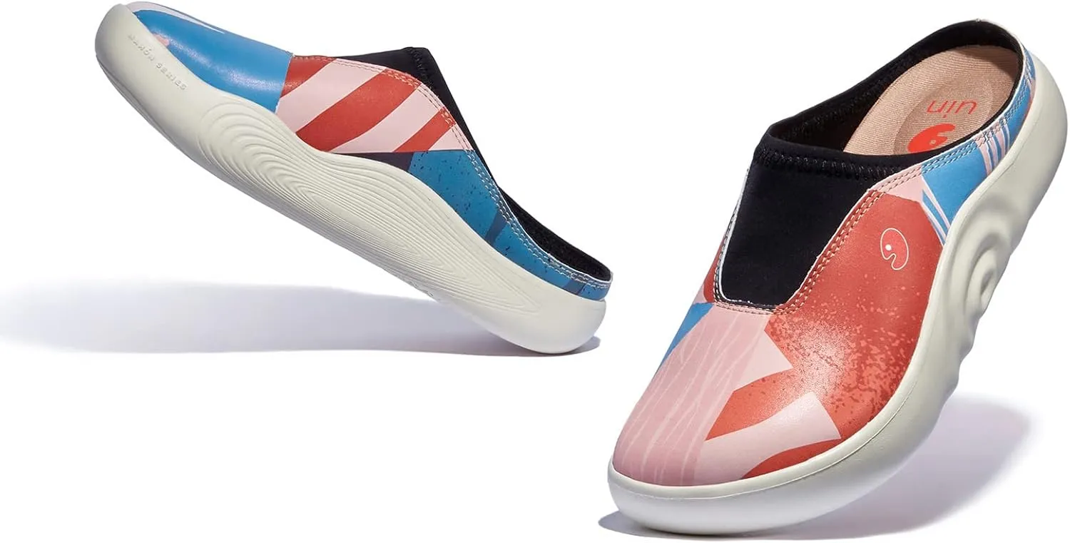 UIN Women's Slip On Walking Shoes Art Travel Lightweight Comfort Fashion Sneaker Mahon Series