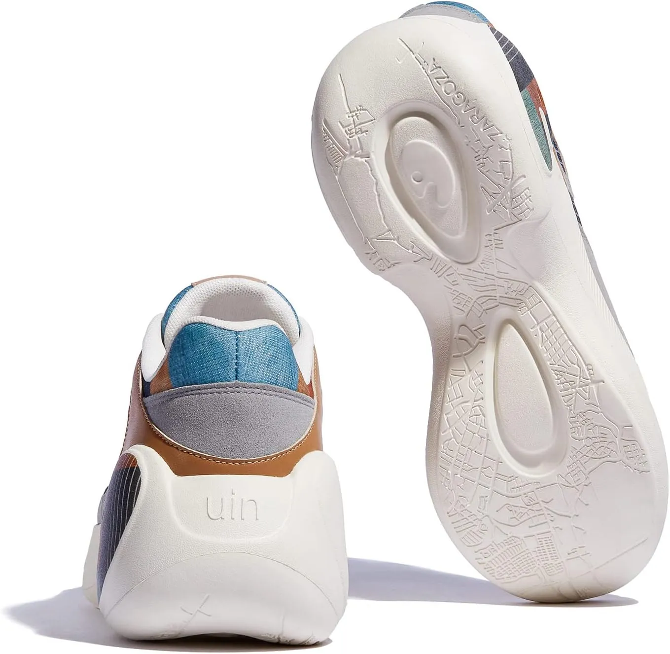 UIN Women's Travel Walking Shoes Art Painted Slip Ons Casual Lightweight Comfortable Chunky Fashion Sneaker Zaragoza Series