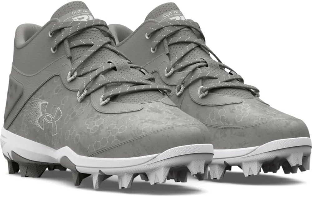 Under Armour Boy's Harper 8 Mid TPU Jr Baseball Shoe