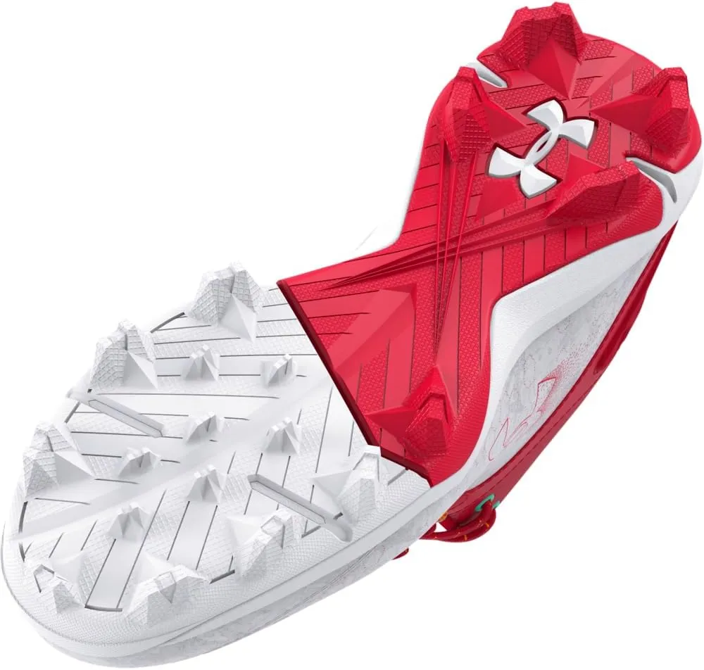 Under Armour Boy's Harper 8 Mid TPU Jr Baseball Shoe