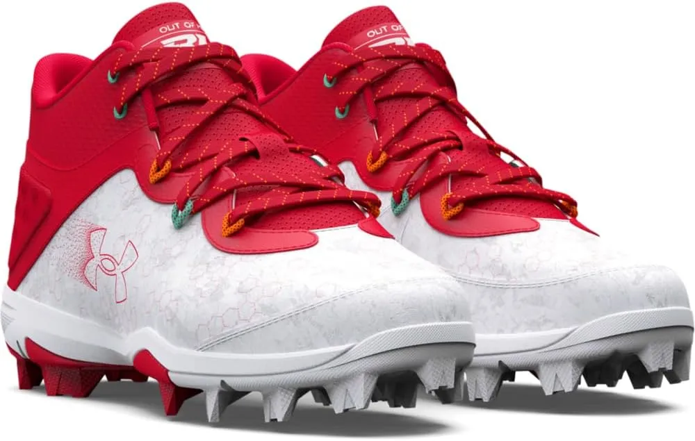 Under Armour Boy's Harper 8 Mid TPU Jr Baseball Shoe