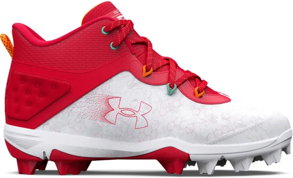 Under Armour Boy's Harper 8 Mid TPU Jr Baseball Shoe