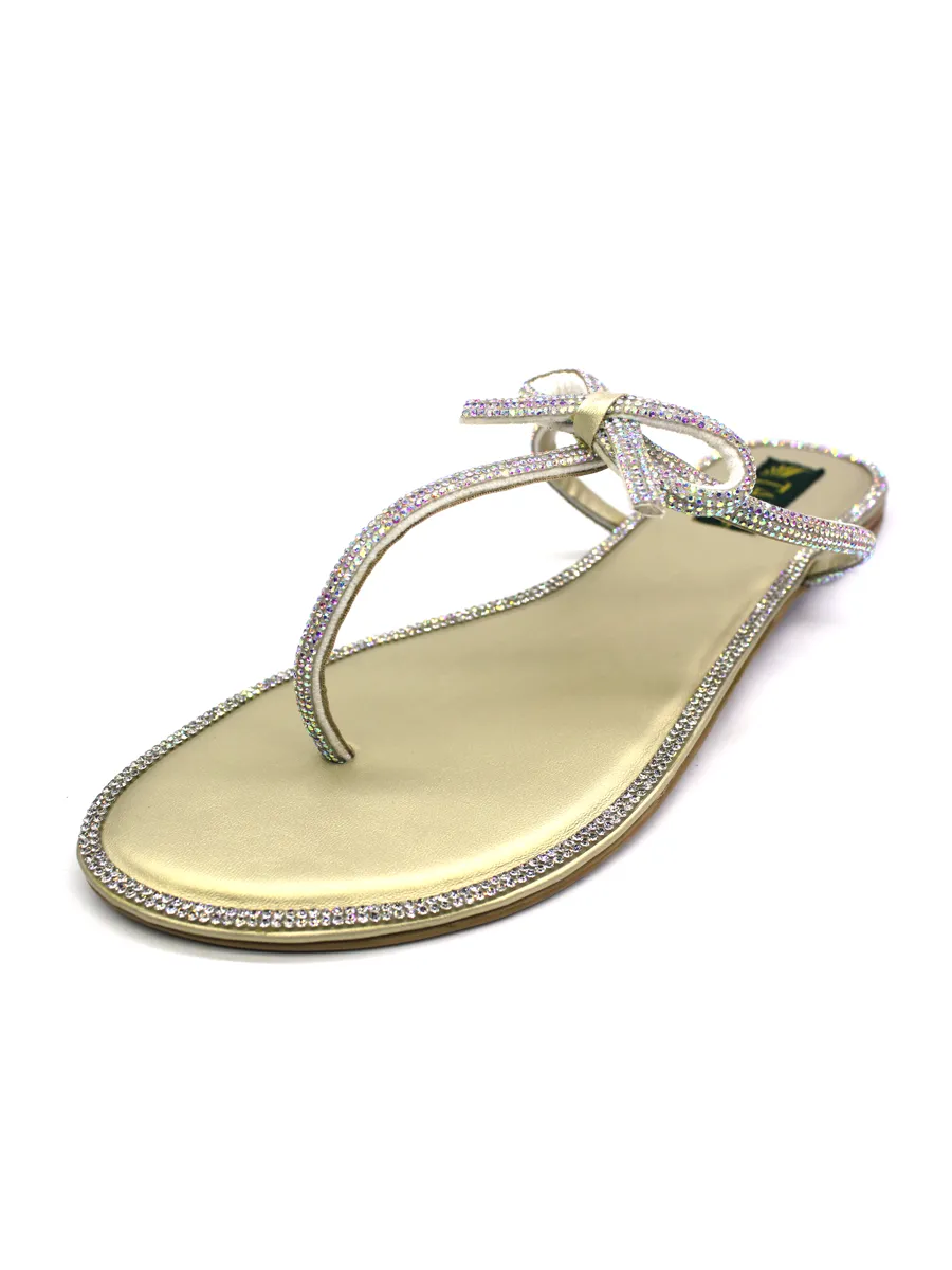 Unique Slippers With Stonework For Ladies