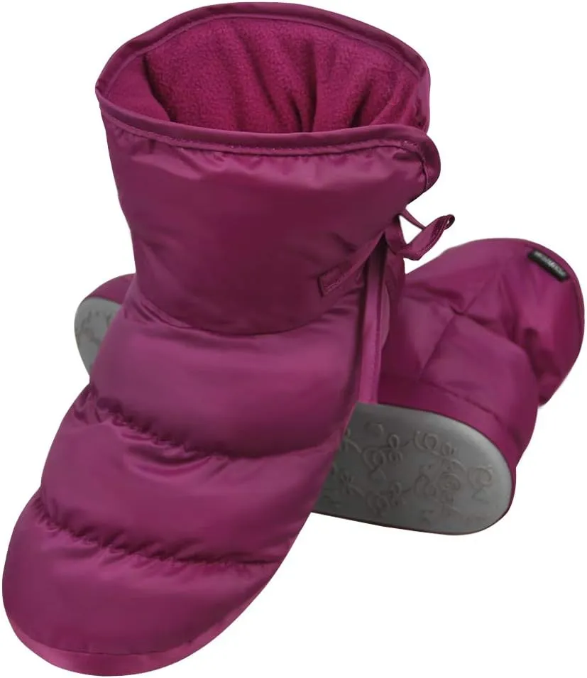 Unisex Winter Quilted Down Slipper Indoor Warm Cozy Slipper Boots Snow Booties Cotton Shoes for Women Men