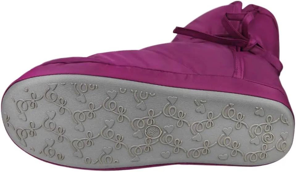 Unisex Winter Quilted Down Slipper Indoor Warm Cozy Slipper Boots Snow Booties Cotton Shoes for Women Men