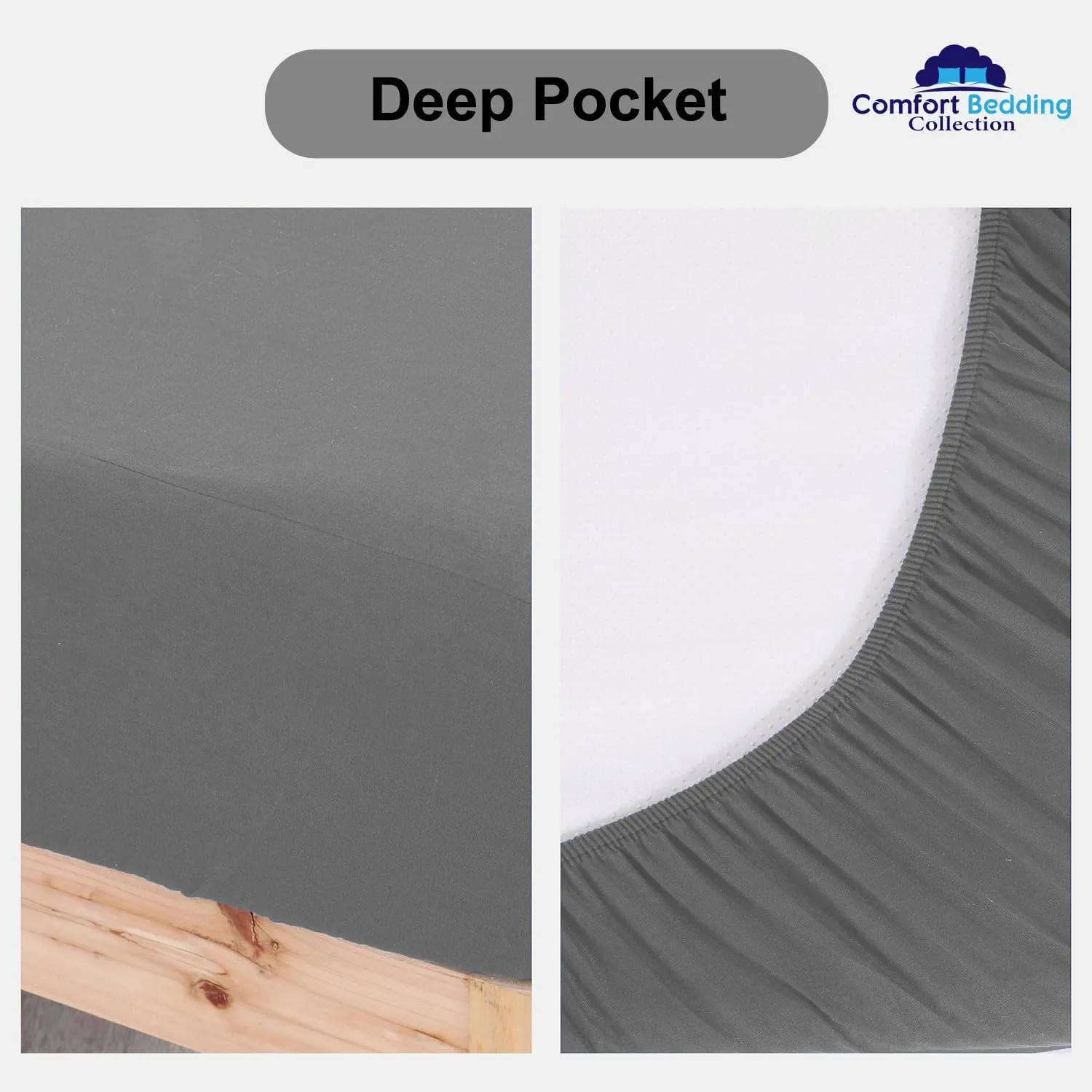 Universal XL V Berth Sheet 4 Piece Bed Sheet Set 100% Cotton Blend 600TC Universal XL V Berth Sheet The Best Boat XL V Berth Bedding Fits mattresses up to 8” Depth - Great Gift for Boaters (Grey)