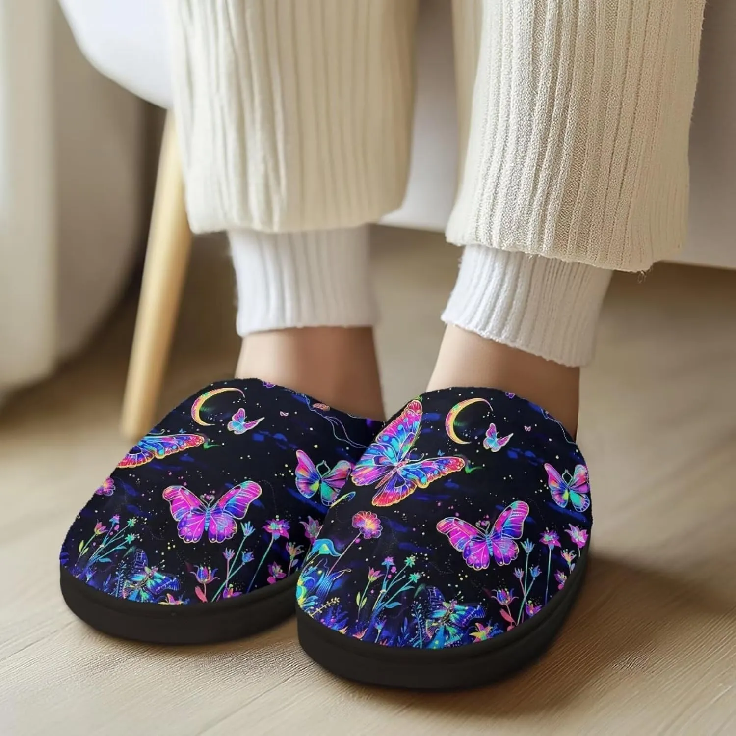 Upetstory Women Winter Warm Slipper Indoor Outdoor House Slippers US 4-12