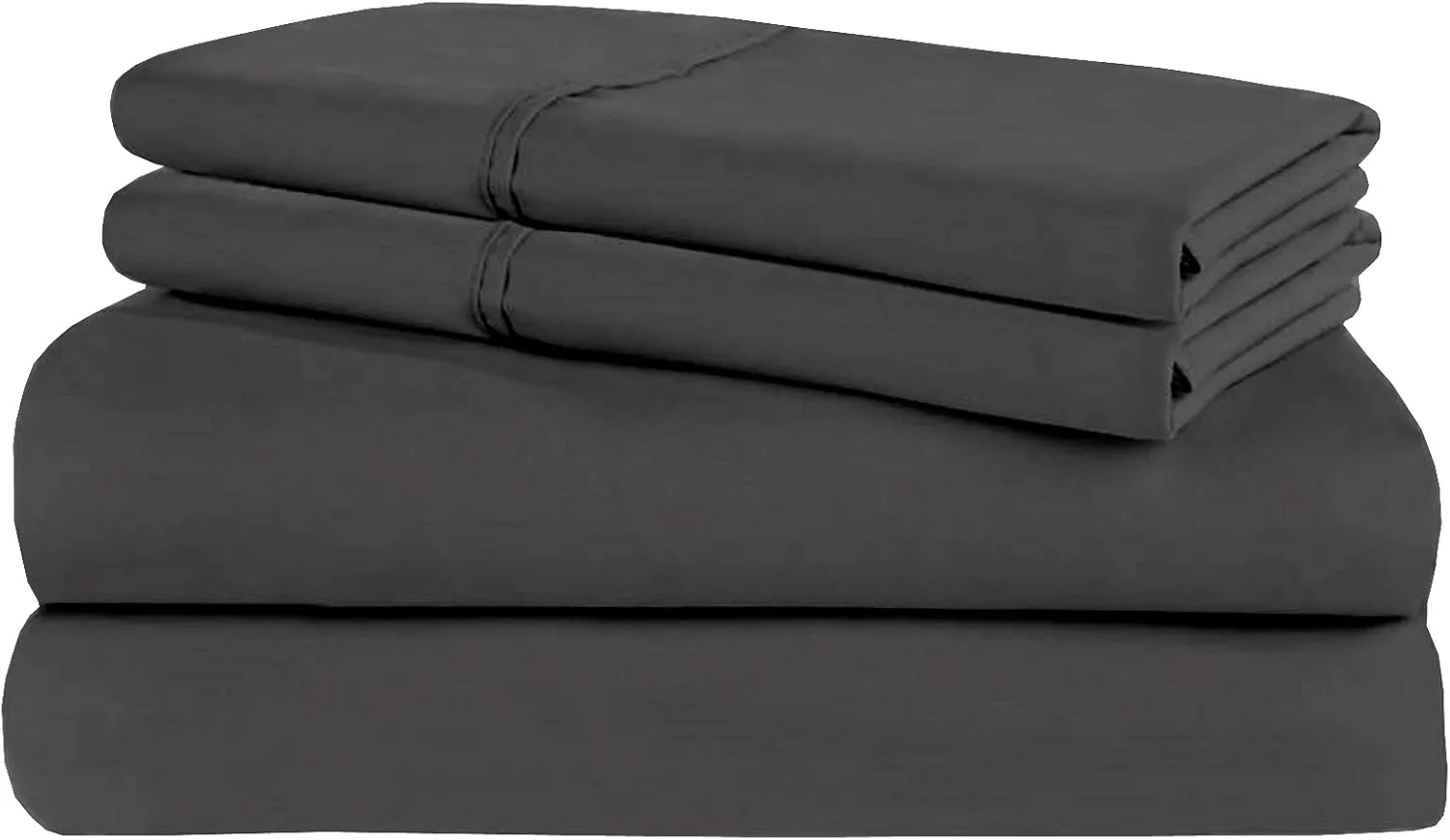 V Berth Boating Sheet Set 100% Egyptian Cotton 400 Thread Count Universal V Berth Sheet Set Boat Bedding Fits mattresses up to 6” Depth, Sailboat Boaters Gift - Dark Grey Solid