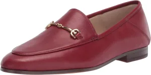 Vamp Loafers Classic Edelman Red Chain Loraine Sam Leather Running out fast Woven Detail Efficient Garnet