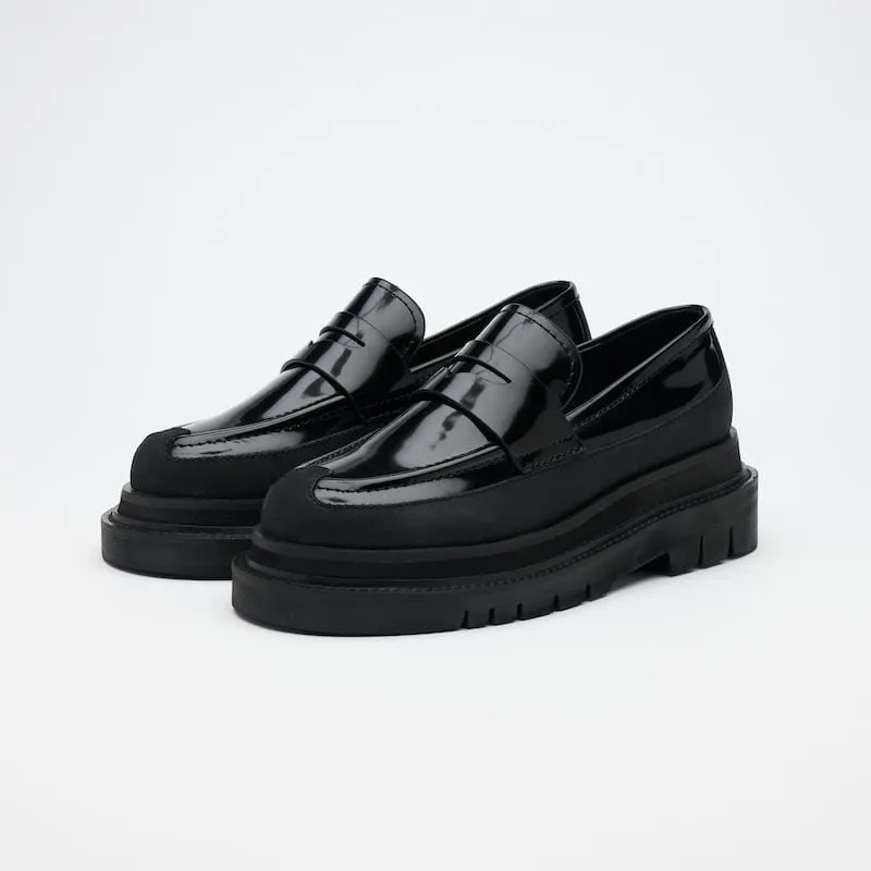 VATIC PENNY LOAFER Polished 光皮革樂福鞋 內外增高63mm