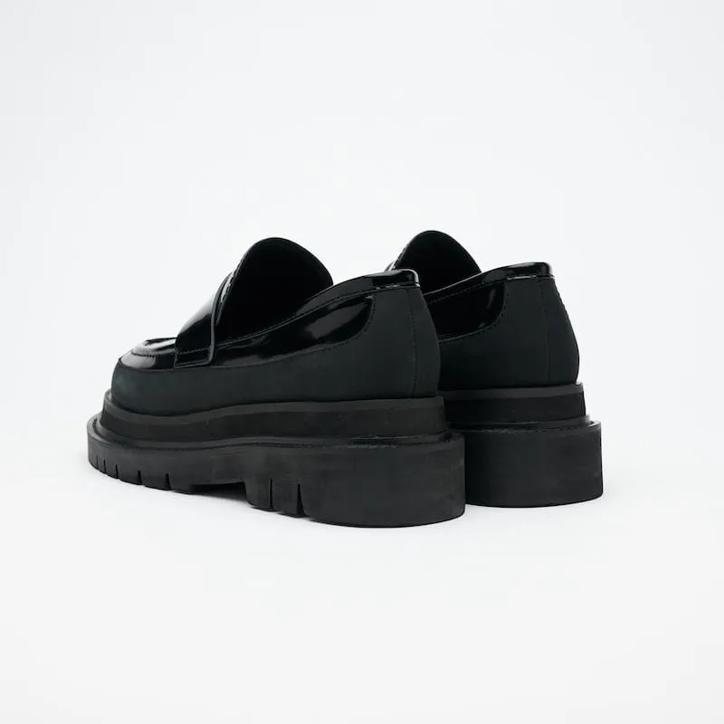 VATIC PENNY LOAFER Polished 光皮革樂福鞋 內外增高63mm