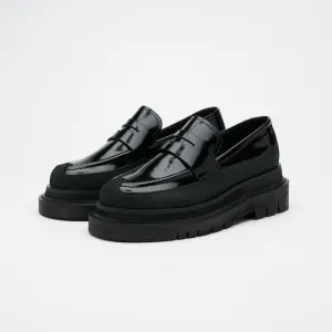 VATIC PENNY LOAFER Polished 光皮革樂福鞋 內外增高63mm