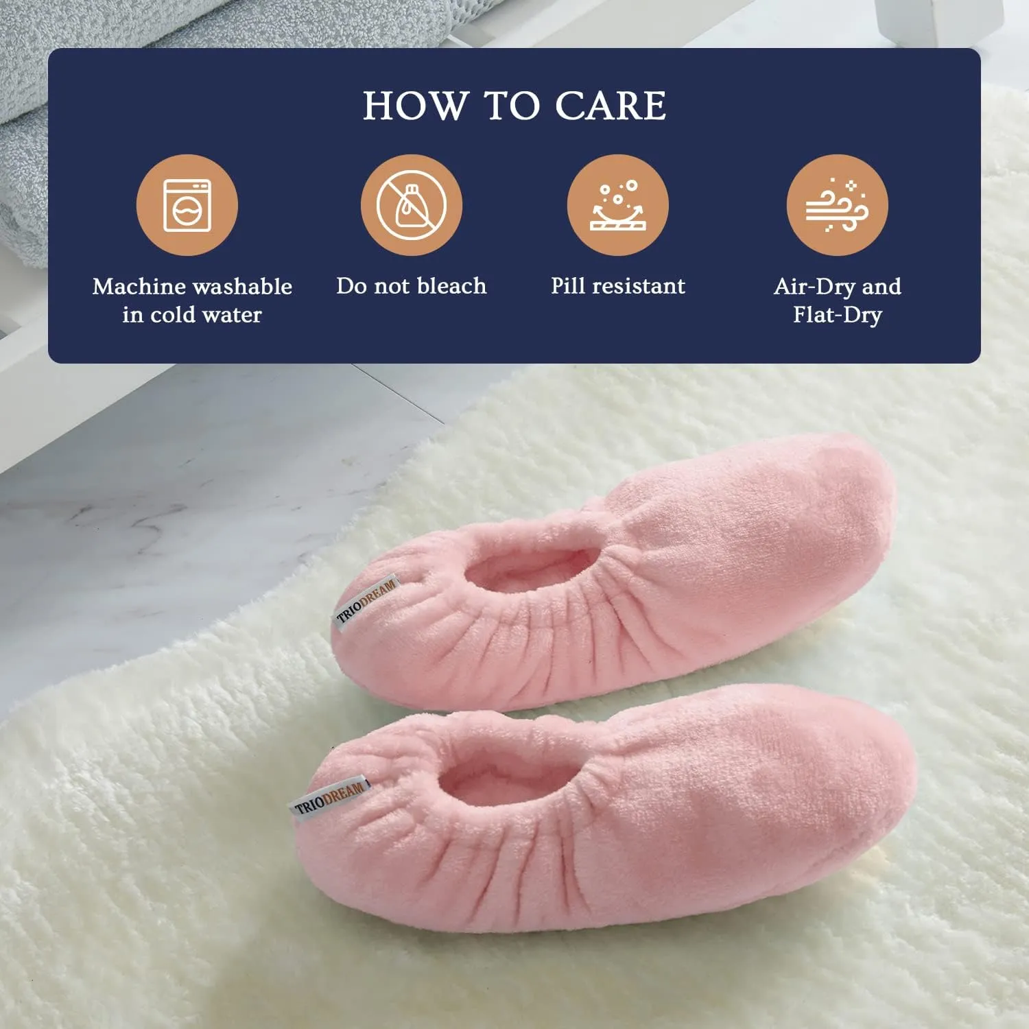 Velvet Plush Memory Foam Warm Slipper Socks For Women | Non-Slip One Size Fuzzy Socks For Women | Ultra Plush and Cozy Warmth Collection