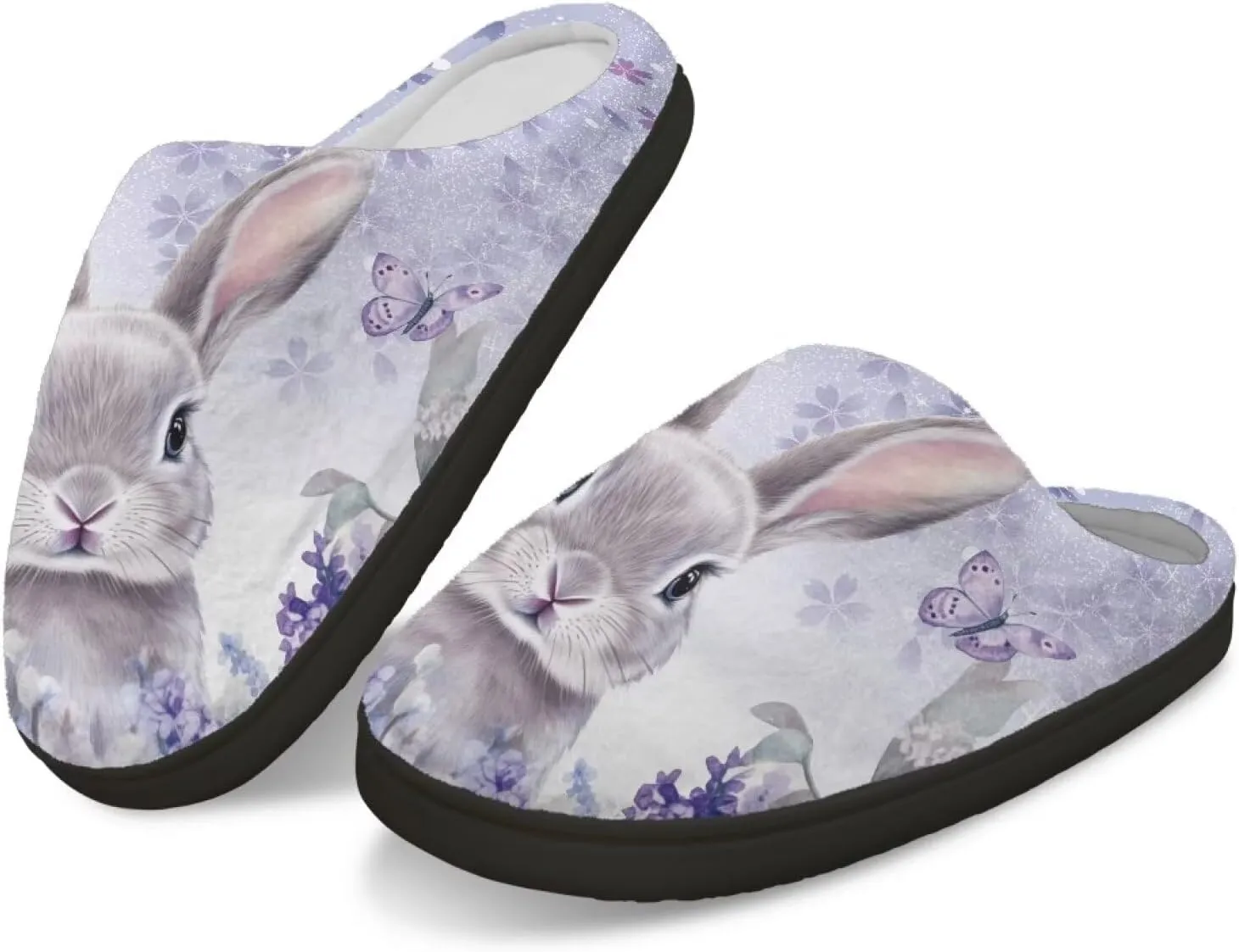 Veniyate House Slippers for Women Size 5.5-12 Anti-slip Winter Warm Sandals
